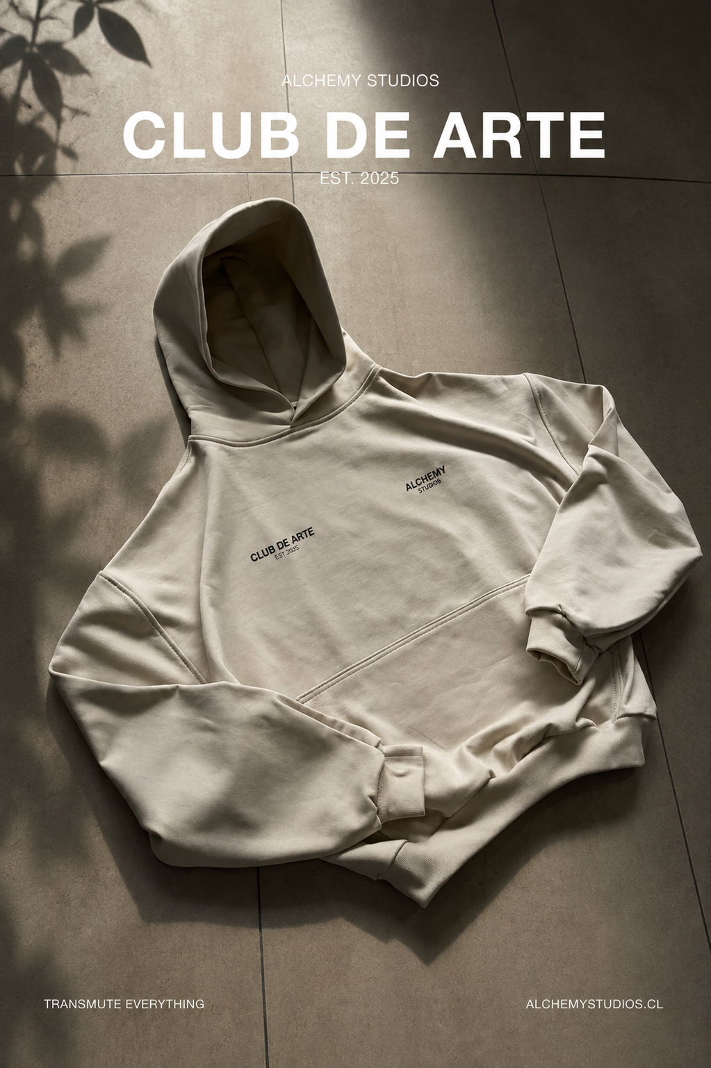 POLERON CREMA BIG LOGO