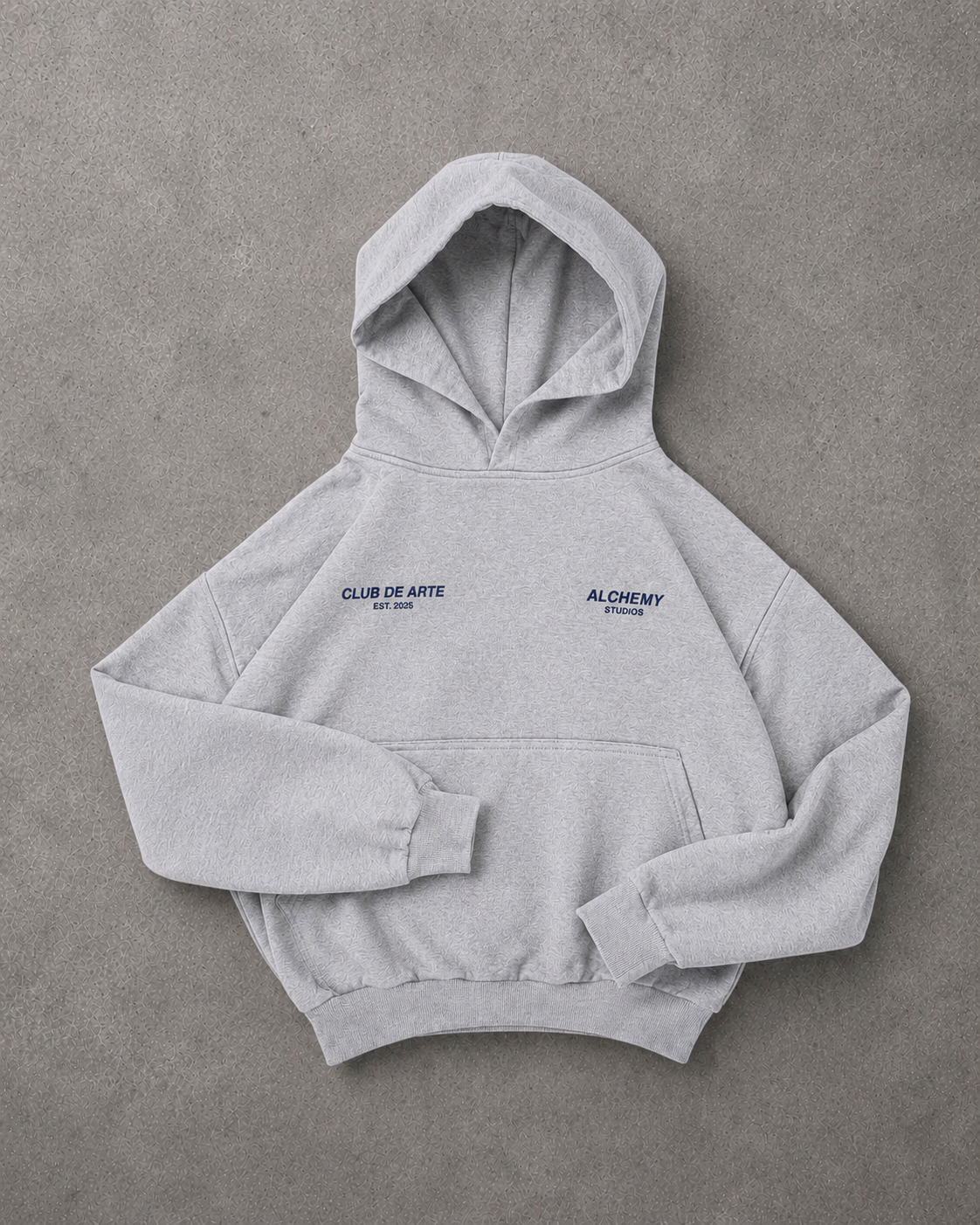 POLERON BIG LOGO GRIS MELANGE